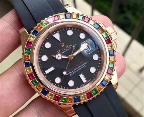 rolex yacht master rainbow replica|invicta watches look like rolex.